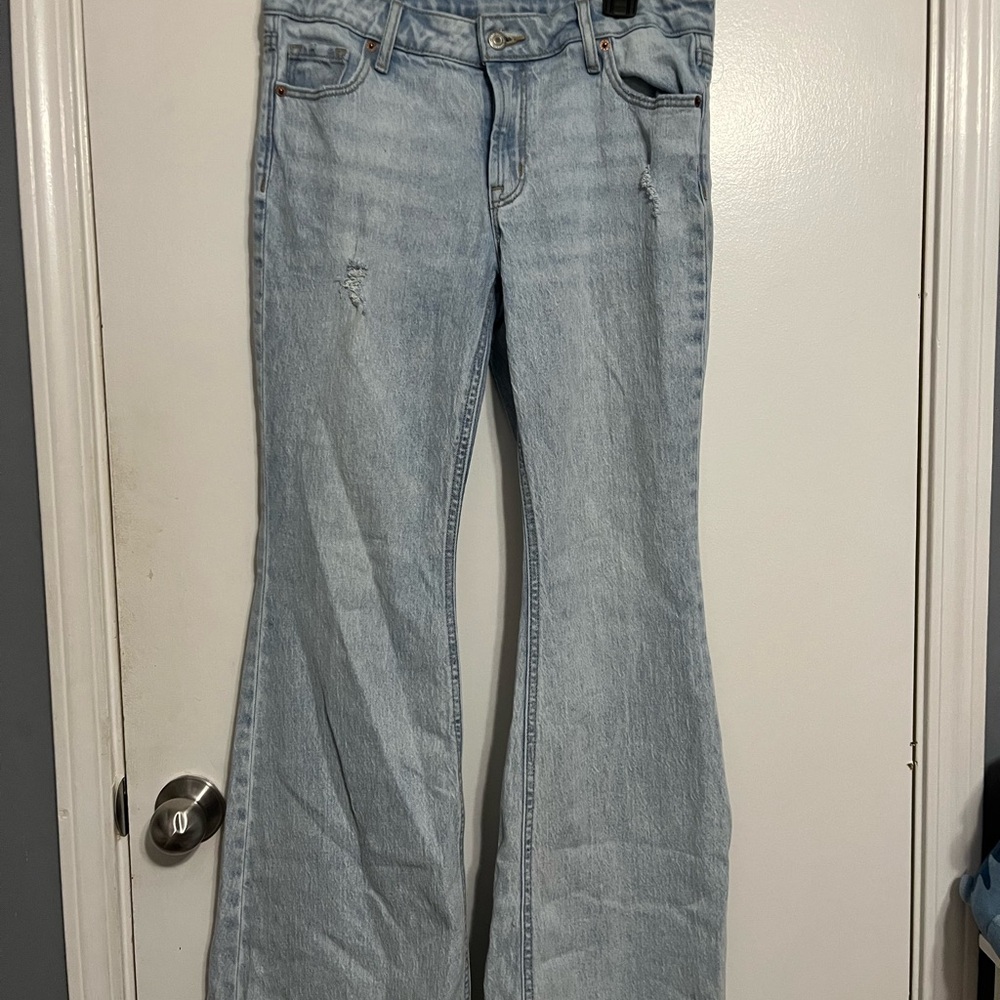 Old Navy Light Blue Wide Leg Jeans